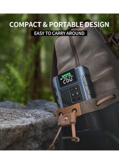 Rock Pow Car Battery Charger Jump Starter with Air Compressor, 2500A Jumper Box for Car Battery Portable Booster Jump Pack, 12V Jumpstart Combo 150PSI Car Tire Inflator Air Pump(Up to 7.5L Gas/6.0L Diesel)  - Image 4