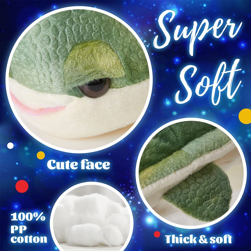 Glow Guards 14'' Light up Sea Turtle Stuffed Animal LED Soft Ocean Life Plush Toy Pillow with Colorful Night Lights Glowing Birthday Children's Day Gifts for Toddler Kids - Image 5