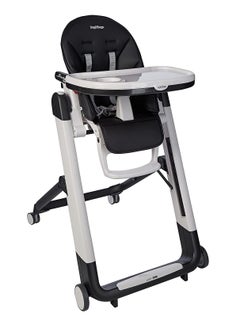 Peg Perego Siesta Follow Me Licorice Highchair-Black  - Image 1