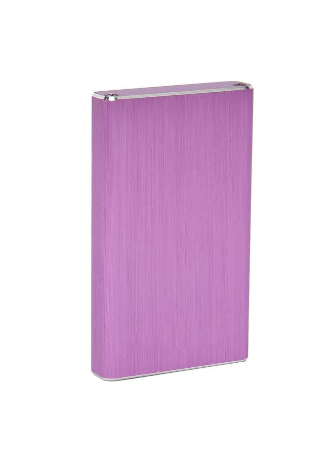 Thoraya - USB3.0 to mSATA Enclosure SSD box USB3.0 high speed 6Gbps transmission with USB3.0+Type-C double-headed data cable supports UASP purple - Image 1