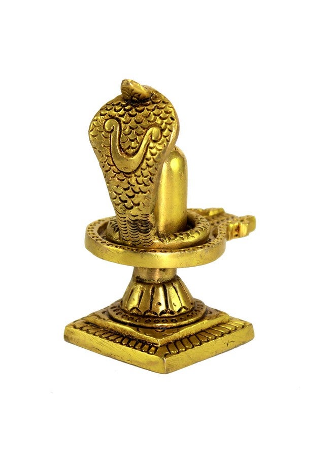 ESPLANADE Brass Shiv Ling Shiva Lingam with Sheshnaag Statue Idol Murti for Home Temple and Pooja - 4" inches - Image 5