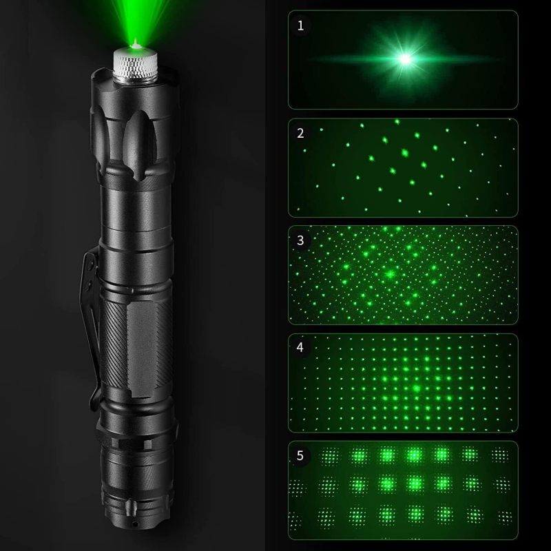 Green Laser Pointer Rechargeable Handheld Laser Pen - High Visibility For Outdoor Use Durable Metal Alloy Beam Pointer For Camping Hiking Emergency Signaling - Image 3