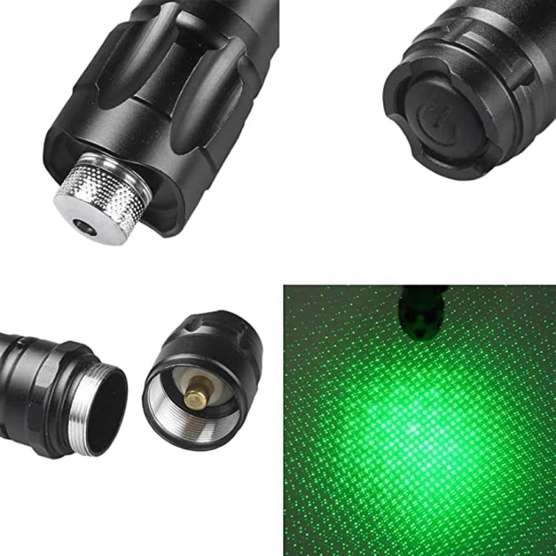 Green Laser Pointer Rechargeable Handheld Laser Pen - High Visibility For Outdoor Use Durable Metal Alloy Beam Pointer For Camping Hiking Emergency Signaling - Image 4