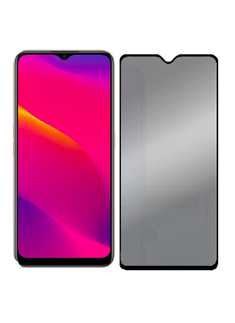 Super Tempered Glass Screen Protector Anti-Spy Privacy  Designed For Oppo A11 Full Screen Coverage And Bubble Free - Image 1