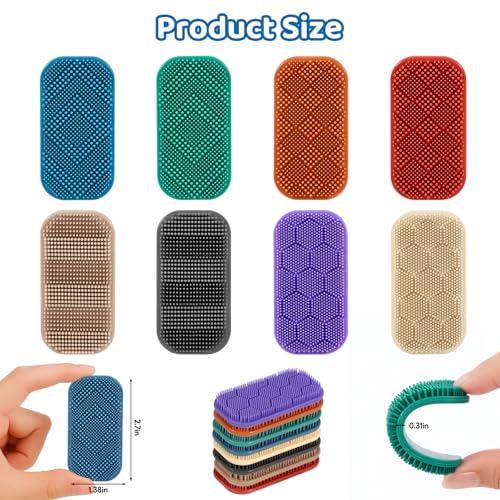 Nothomme Sensory Fidget Toys for Kids Teens Adults 8 Pack Textured Sensory Stickers Strips for Anxiety and Stress Relief for Work Office Travel or Specil Needs - Image 5