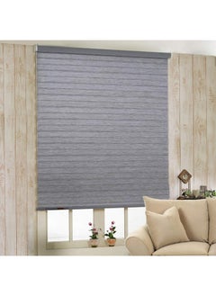 Zebra Blinds ZEBRA BLINDS Polyester Curtain for Windows Or Outdoor Décor, Grey, W60 X H150 CM  - Image 1