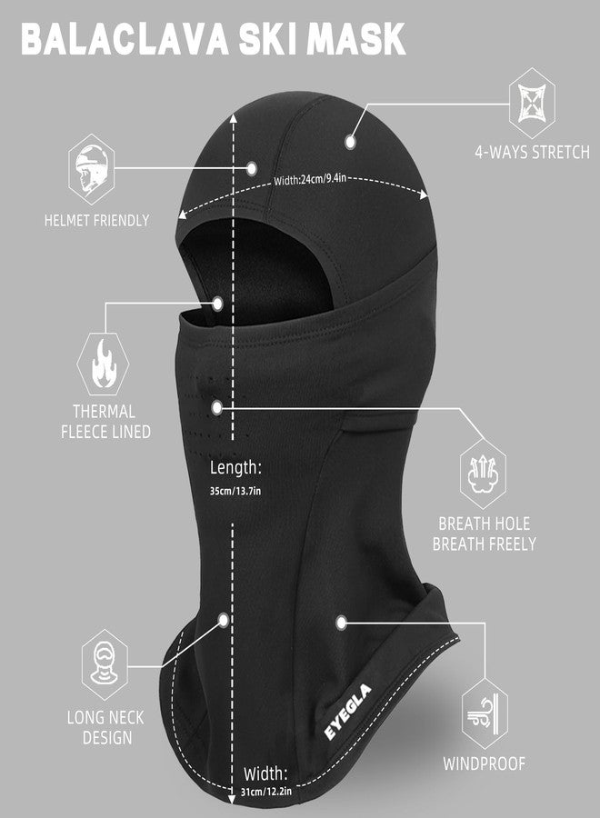 Eyegla 2 Pack Winter Balaclava Ski Mask for Men Women Thermal Face Mask Breathable Face Cover for Cold Weather Motorcycle Snowboard - Image 3