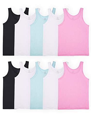Fruit of the Loom girls Undershirts (Camis & Tanks) Camisole, Tank - 10 Pack Assorted, Small US - Image 1