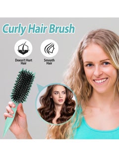 BIGTHREE Curly Hair Brush, Bounce Defining Curl Brush, with Prongs, Reduce Hair Pulling And Curl Separation, Detangling, Shaping and Defining Curls, Hair Styling Tools for Women and Men  - Image 3