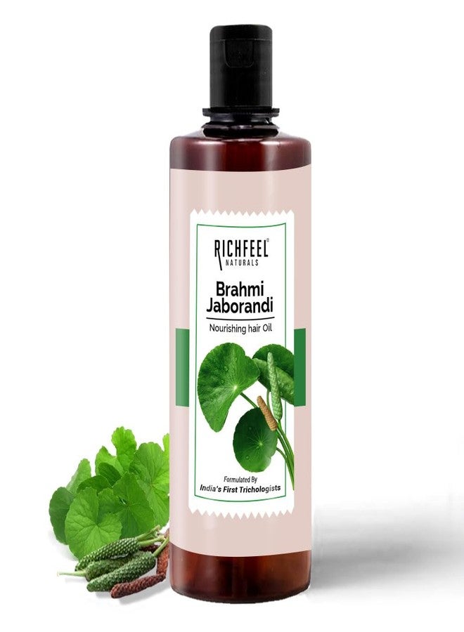 Richfeel Brahmi Jaborandi Hair Oil | 500ml | For Hair Fall, Hair Growth & Scalp Nourishment | Enriched with Brahmi, Jaborandi & Amla | Suitable for All Hair Types | Trichologist-Formulated Hair Oil - Image 1