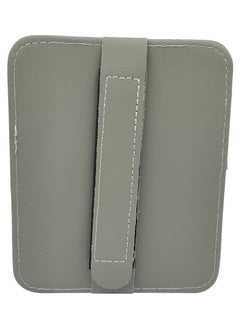 TOYOTA PU Leather Ticket Holder Clip Car Glasses Holder Clip Car Card Wallet Car Sun Visor Organizer Toyota Gray SV-0002  - Image 4