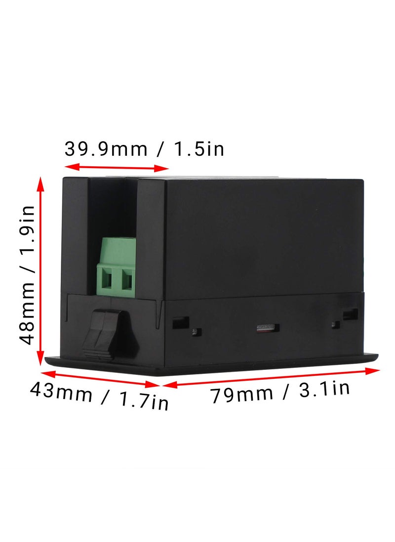 DROK DROK AC Meter, AC 80-300V 100A Voltage Current Power Factor Frequency Electric Energy Monitor Ammeter Voltmeter Multimeter Tester 110V 220V Digital Color LCD Volt Amp Watt Detector Reader Panel  - Image 4