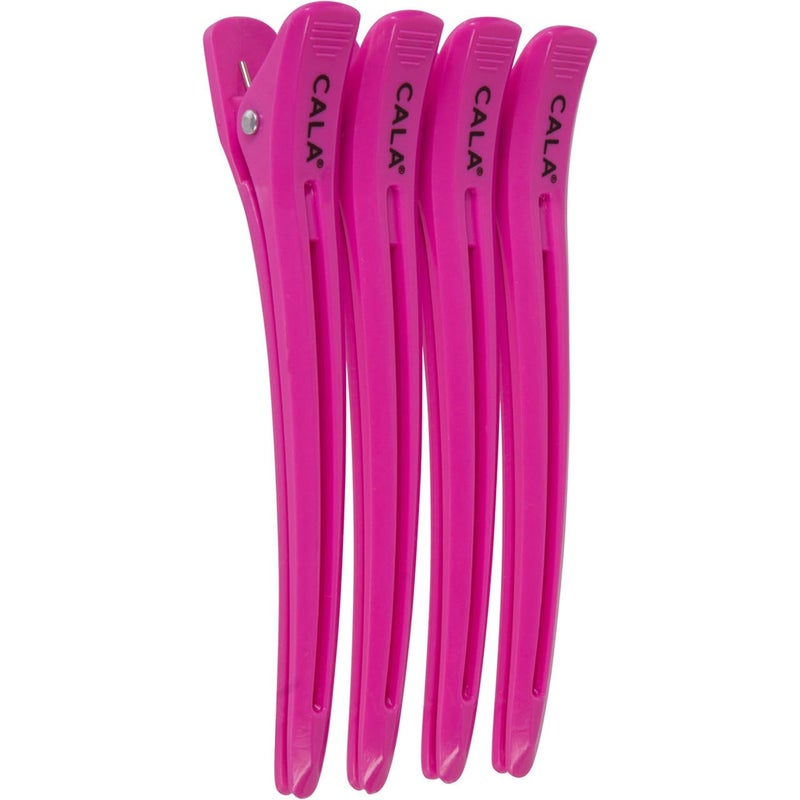 Cala Hot pink duck hair clips 4 count 4 Count
