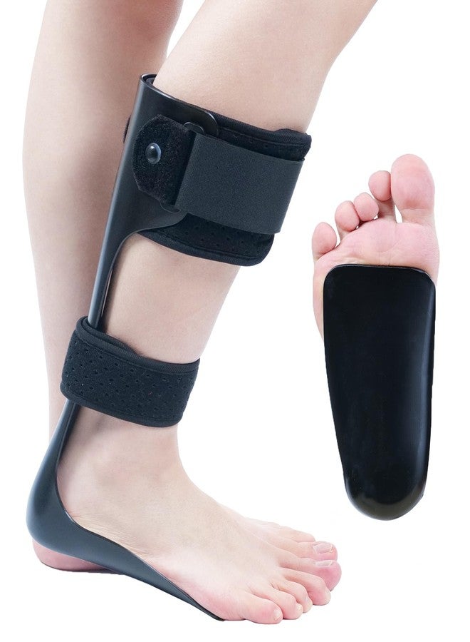Furlove AFO Drop Foot Brace, Half-Sole Foot Drop Brace with Stroke, MS, Hemiplegia, Lightweight Ankle Foot Orthosis for Natural Gait, Fits in Shoes for Men & Women (Right, M) - Image 1