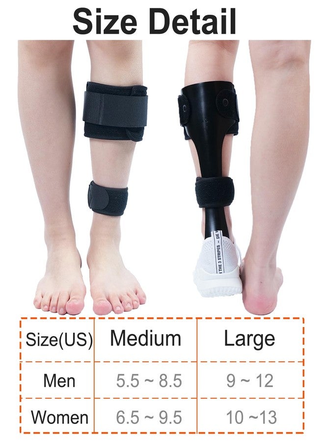 Furlove AFO Drop Foot Brace, Half-Sole Foot Drop Brace with Stroke, MS, Hemiplegia, Lightweight Ankle Foot Orthosis for Natural Gait, Fits in Shoes for Men & Women (Right, M) - Image 4