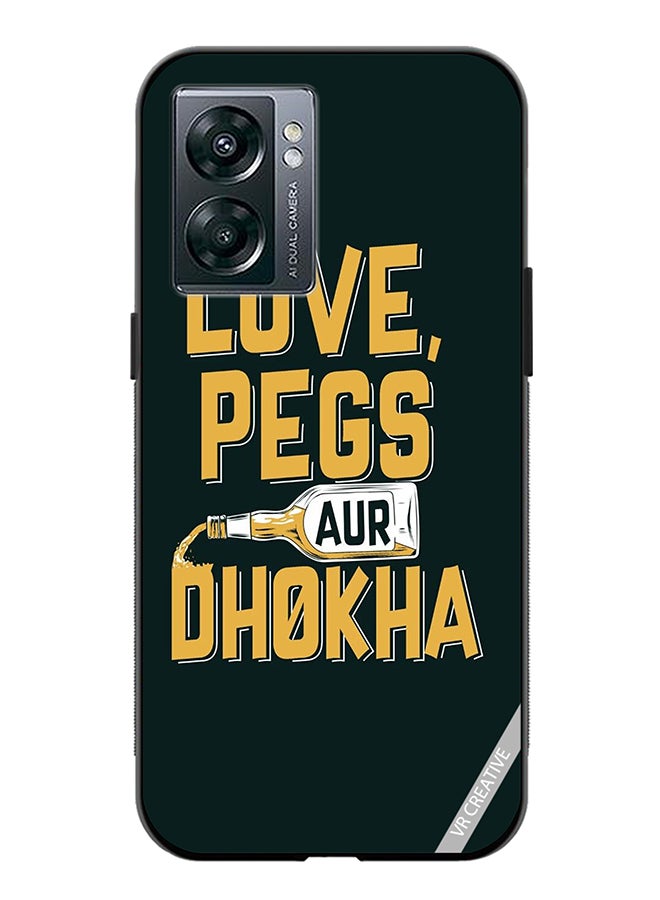 VR CREATIVE Protective Case Cover For Oppo A57 5G Love Pegs Aur Dhoka Design Multicolour - Image 1