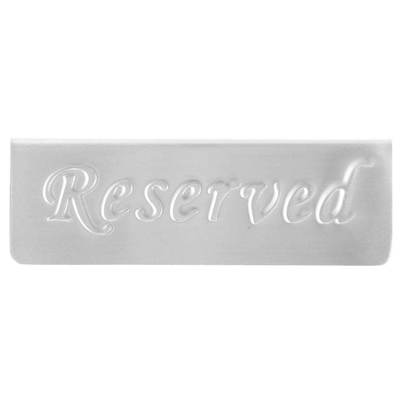 Stainless Steel Double Sided Table Reservation Sign for Restaurant Dinner Parties and Weddings - Image 2