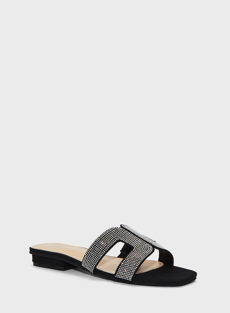 Ginger Embellished Flat Sandals