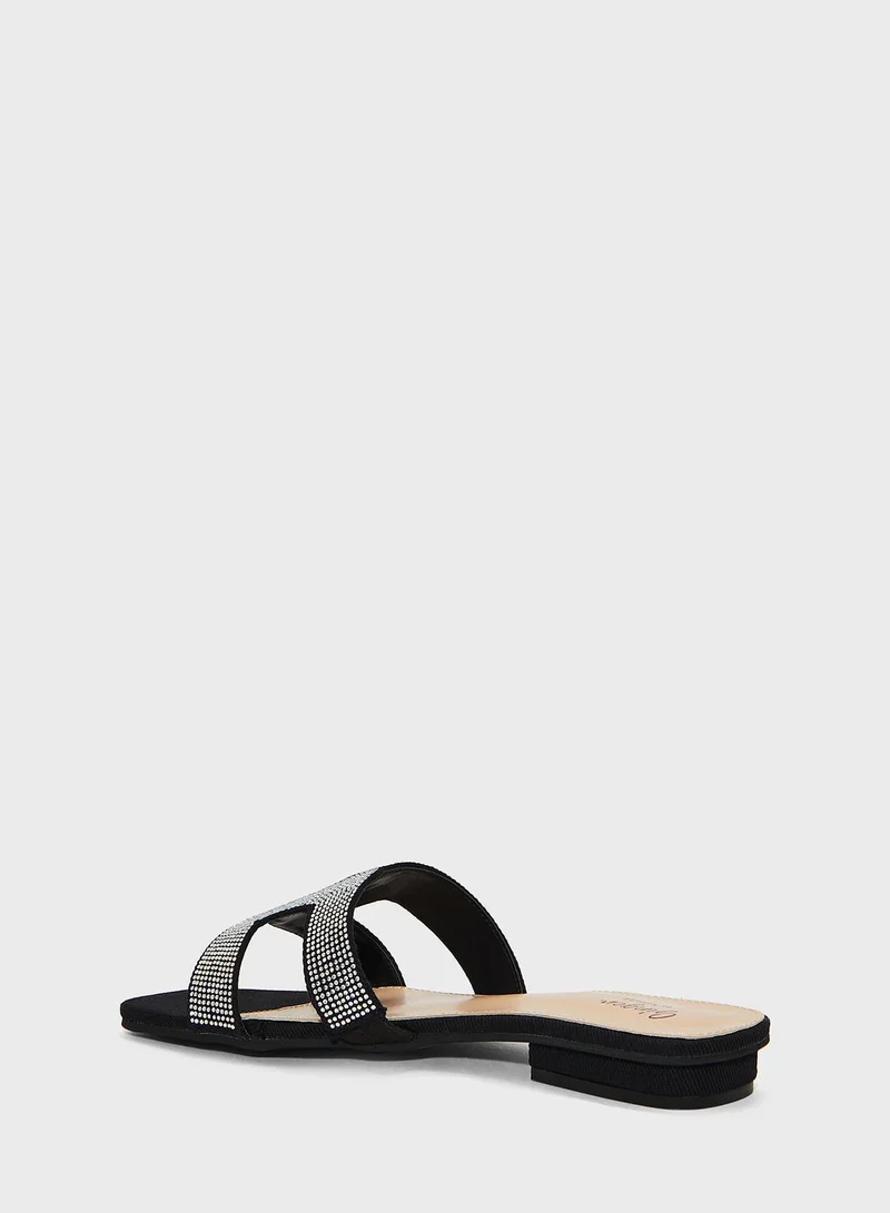 Ginger Embellished Flat Sandals