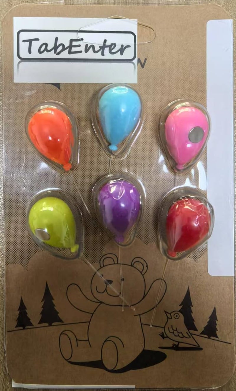 TabEnter Decorative Refrigerator Magnets Perfect Fridge Magnets for House Office Personal Use 12Pcs Balloon
