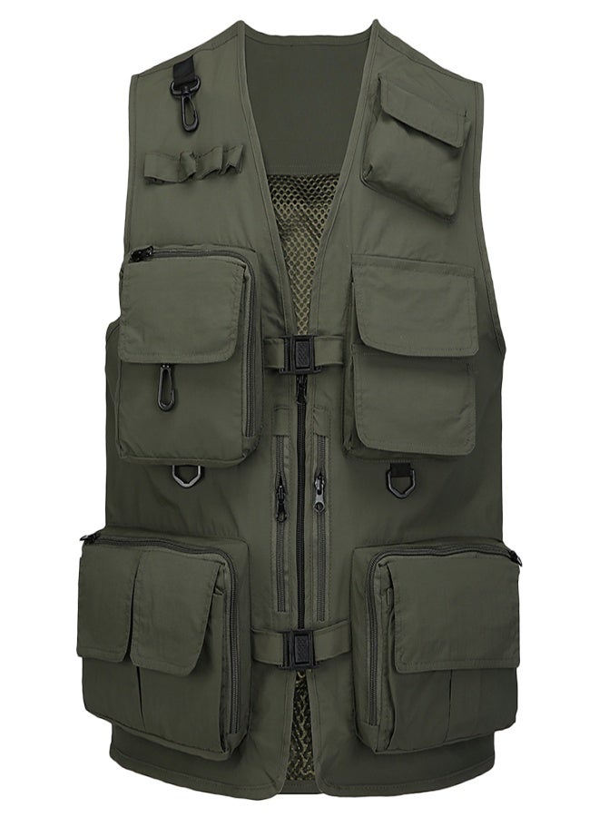 JARUSITE Fishing Photography Vest Summer Multi Pockets Mesh Jackets Quick Dry Waistcoat - Image 1