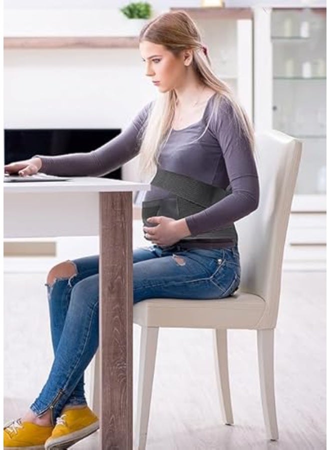 Maternity Back Support Belt Adjustable Pregnancy Waist & Lower Back Support for Comfort and Pain Relief - Image 2