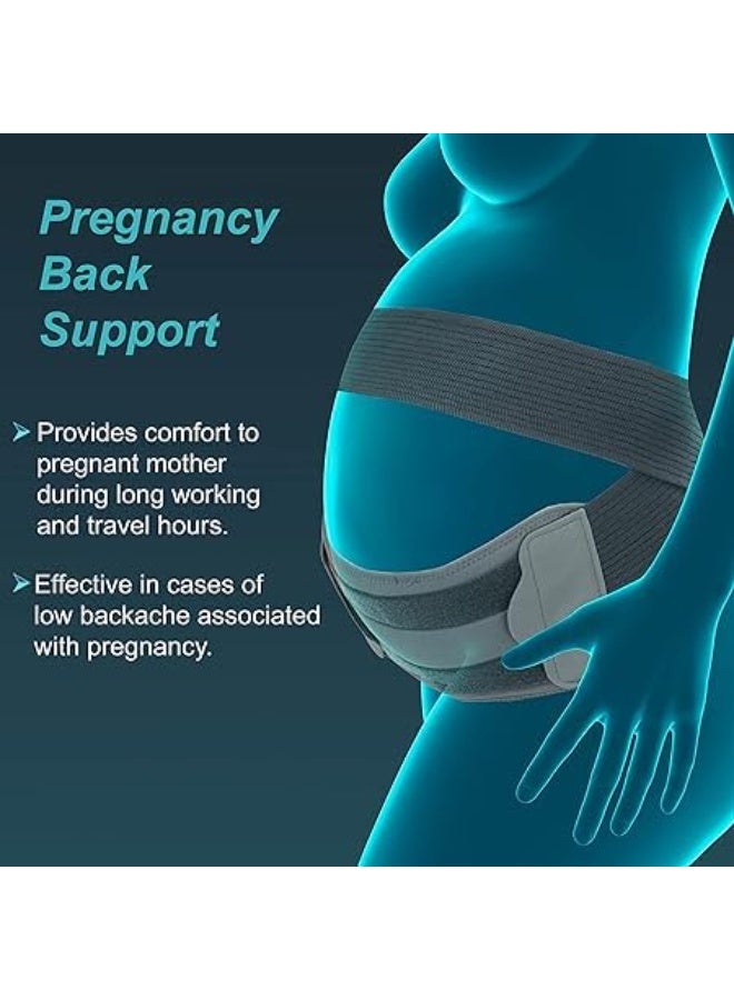 Maternity Back Support Belt Adjustable Pregnancy Waist & Lower Back Support for Comfort and Pain Relief - Image 4