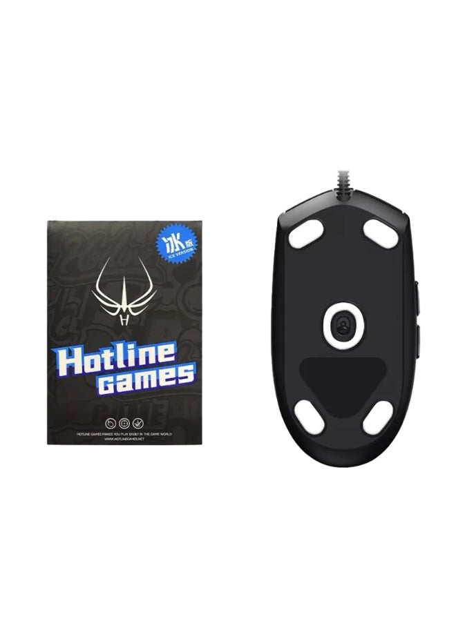 HOTLINE GAMES ICE Mouse Skates for Logitech G102 / G203 / G PRO – 100% PTFE Replacement Mouse Feet with Rounded Edges for Smooth & Precise Glide (White) - Image 1