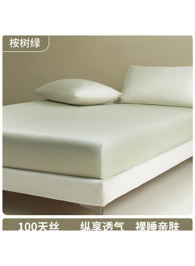 Tencel Mattress Cover Single-piece Summer Cool-feeling Ice Silk Mattress Protector All-inclusive Non-slip Mattress Bed Cover Single Set  New Style