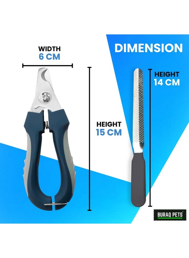 Buraq Pets Dog Nail Cutter with Nail Filer, Professional Pet Nail Clipper for Dogs, Cats, Puppies & Small Animals, Durable, Safe, Ergonomic Grooming Tool for Precise Trimming - Image 4
