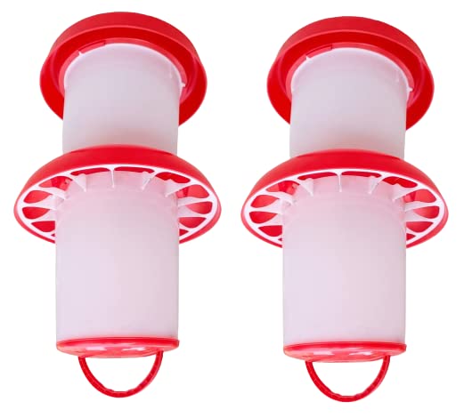 TMW TM&W Plastic Semi Automatic Bird Feeder and Drinker Combo - 6kg Feeder (2pcs) & 6L Drinker (2pcs) for All Birds - Image 4