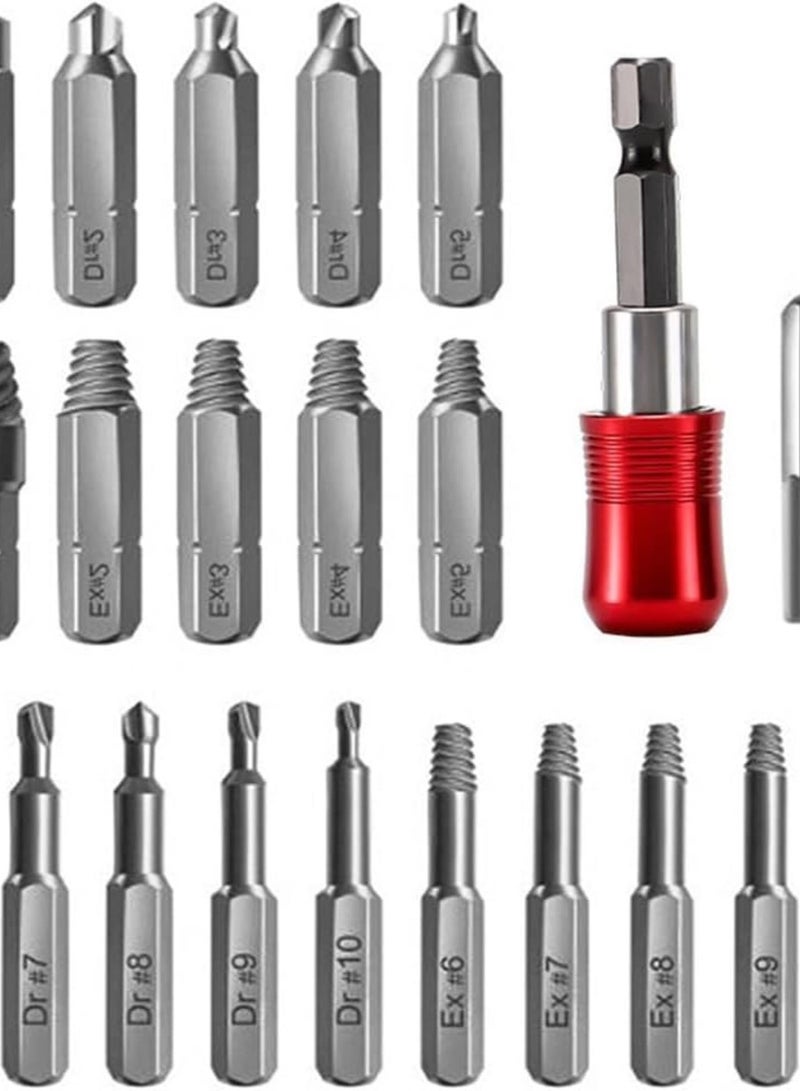 GGOOT 22Pcs Broken Screw Extractor Set is Used to Disassemble The Hardware Tools for Stripping The Thread Screws Set  - Image 1