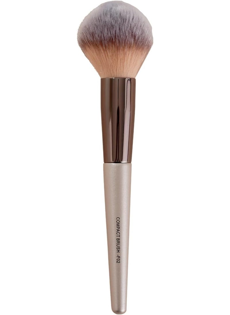 Swiss Beauty Compact Powder Brush, Silver - Image 1