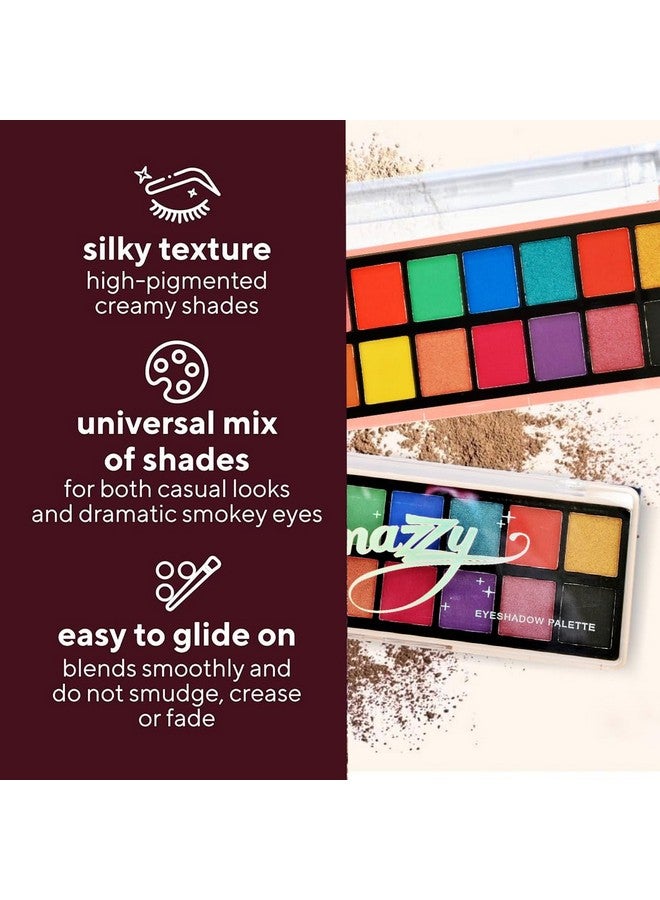 adbeni 16 Colors Snazzy Eyeshadow Palette 18G | Vibrant, Long-Lasting Shades For Every Look | Matte & Shimmery Finish | Shade-02 - Image 3