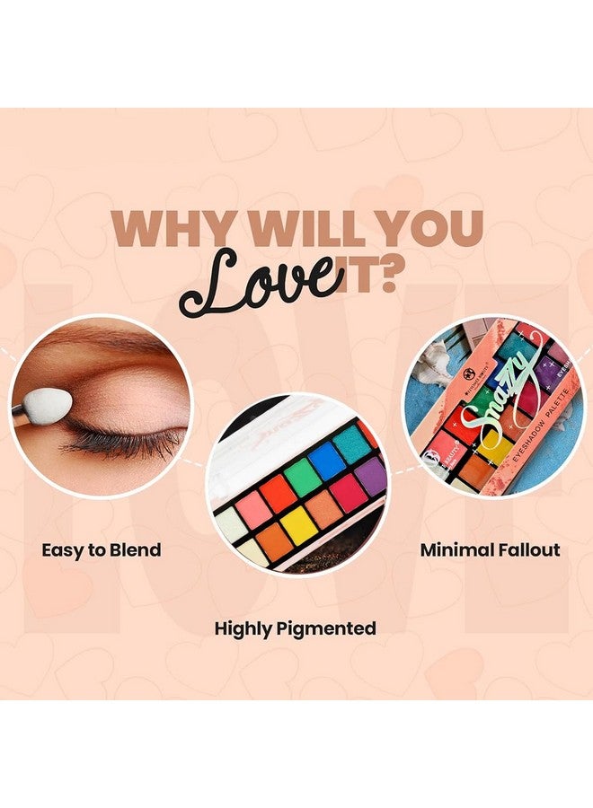 adbeni 16 Colors Snazzy Eyeshadow Palette 18G | Vibrant, Long-Lasting Shades For Every Look | Matte & Shimmery Finish | Shade-02 - Image 4