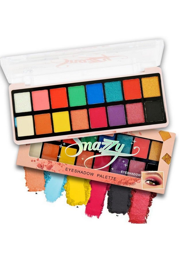 adbeni 16 Colors Snazzy Eyeshadow Palette 18G | Vibrant, Long-Lasting Shades For Every Look | Matte & Shimmery Finish | Shade-02 - Image 1