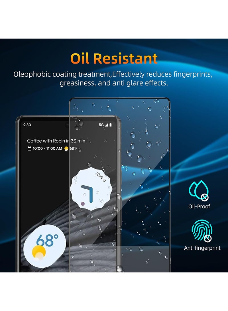 2 In 1Tempered Glass and Camera Lens Protector for Google Pixel 7 Pro, HD Clear 9H Hardness [Case Friendly] Film Bubble Free  - Image 2