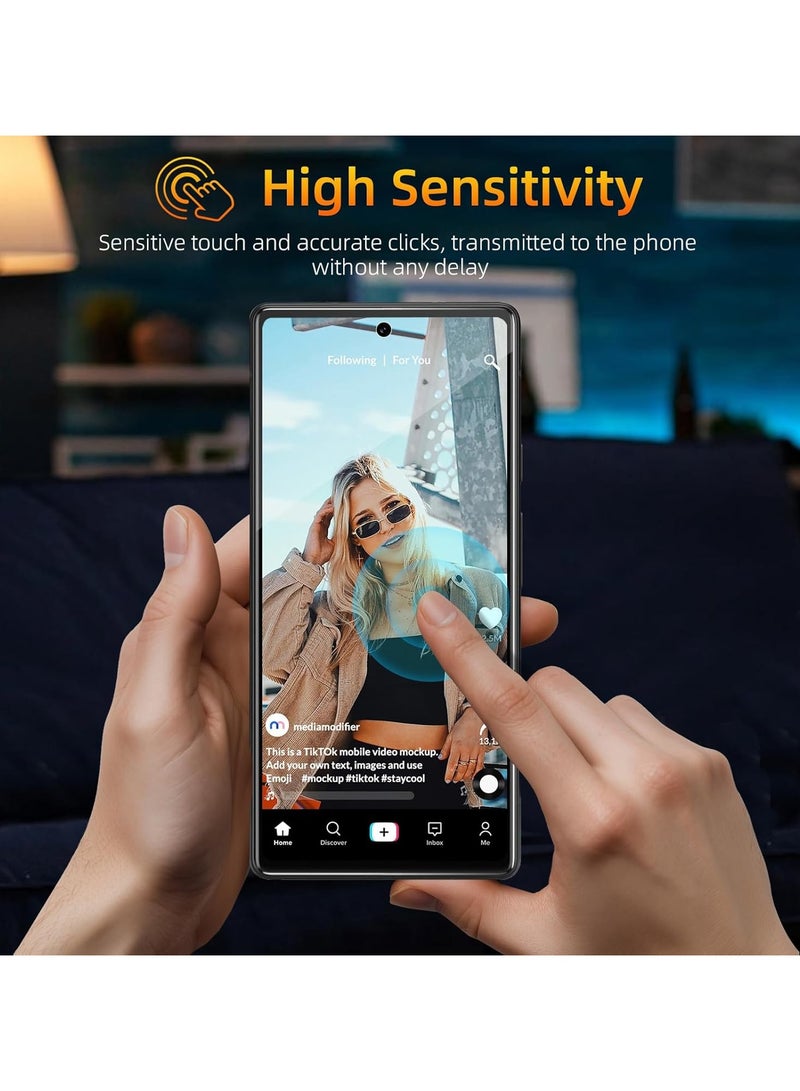 2 In 1Tempered Glass and Camera Lens Protector for Google Pixel 7 Pro, HD Clear 9H Hardness [Case Friendly] Film Bubble Free  - Image 4
