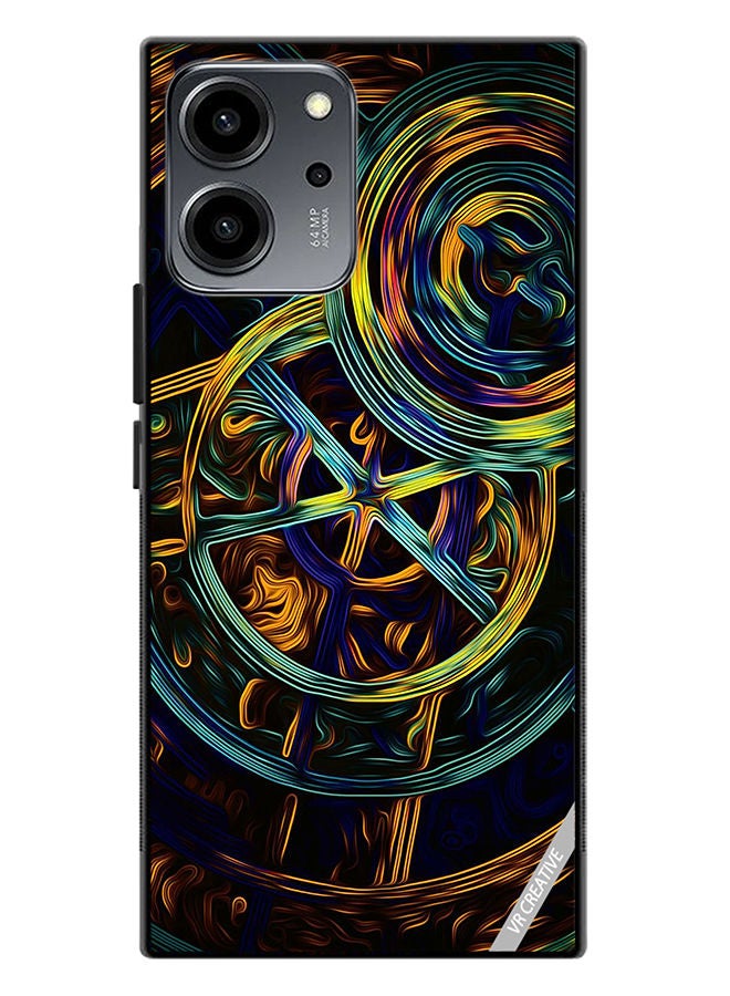 VR CREATIVE Protective Case Cover For Honor 80 SE Abstract Design Multicolour - Image 1