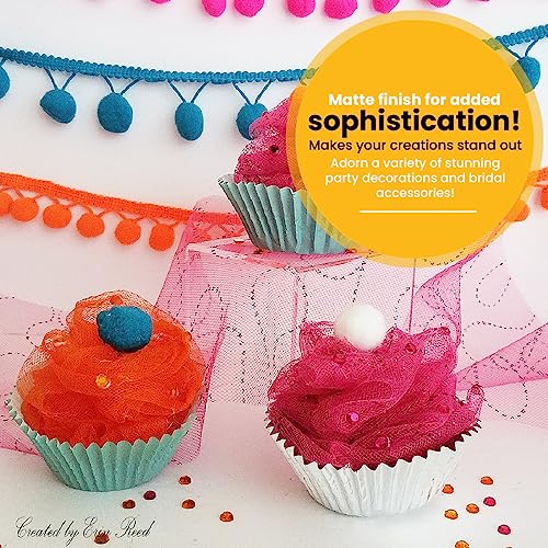 Expo International Decorative Matte Tulle, Lightweight Polyester Tulle Fabric for Tutus, Costumes, and Party Decorations, Washable, Easy-to-Use, 6 Inch x 25 Yards, Red, Pack of 1 - Image 5
