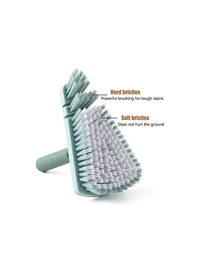 promass Flexible Head Tub Tile Cleaner Brush with Long Handle, Detachable Shower Cleaning Brush, for Bathroom Kitchen Floor Wall Patio Baseboard Cleaning (Color : A) - Image 2