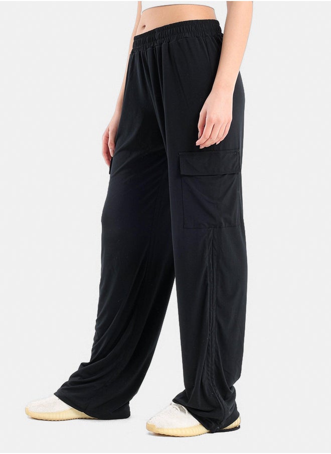 Clue Black Voile Cargo Pants  - Image 2