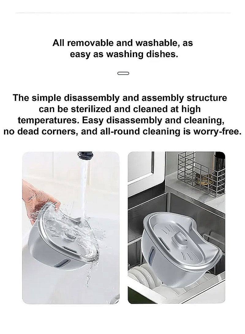 كيدل الأبحاث المتعلقة ب الفولاذ المقاوم للصدأ موزع المياه الحيوانات الأليفة - Image 4