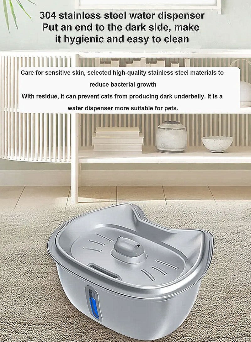 كيدل الأبحاث المتعلقة ب الفولاذ المقاوم للصدأ موزع المياه الحيوانات الأليفة - Image 3