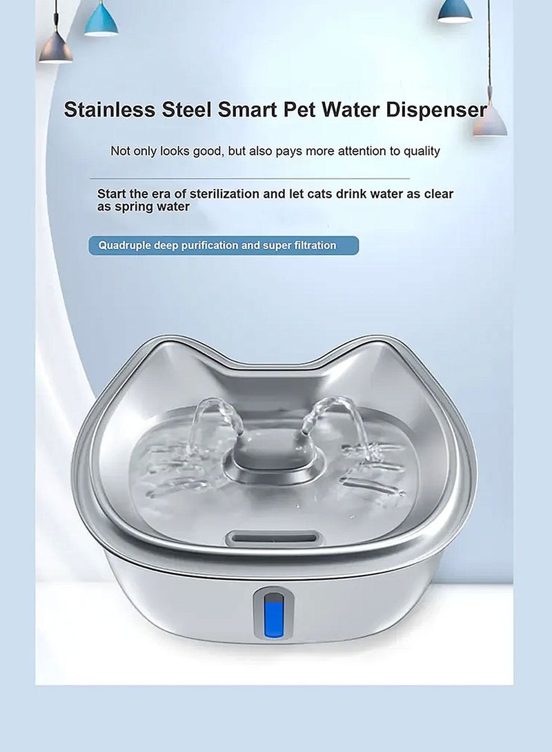 كيدل الأبحاث المتعلقة ب الفولاذ المقاوم للصدأ موزع المياه الحيوانات الأليفة - Image 5