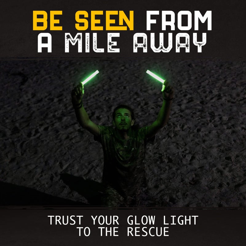 Glow Mind 30 عصي توهج فائقة السطوع بالجملة - عصي توهج متعددة الاستخدامات للحفلات، التخييم، إضاءة الطوارئ ومجموعة البقاء مع مدة 12 ساعة (متعددة الألوان) - Image 5