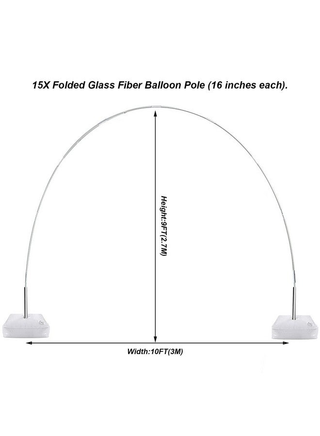 LANGXUN 12Ft Table Balloon Arch Kit For Birthday Decorations Partywedding And Graduation Decorations Christmas Decorations Baby Shower Bachelor Party Supplies (White 10Ft Balloon Arch) - Image 2