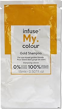 infuse my. colour Infuse My Colour Gold Shampoo for Unisex 15 ml - Image 1