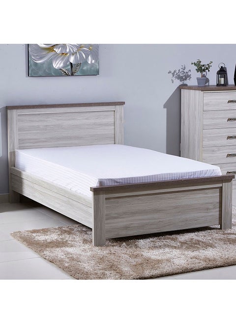 Angelic Twin Bed 100x132.4x211 cm Light Brown, Mattress Size - 120x200cm