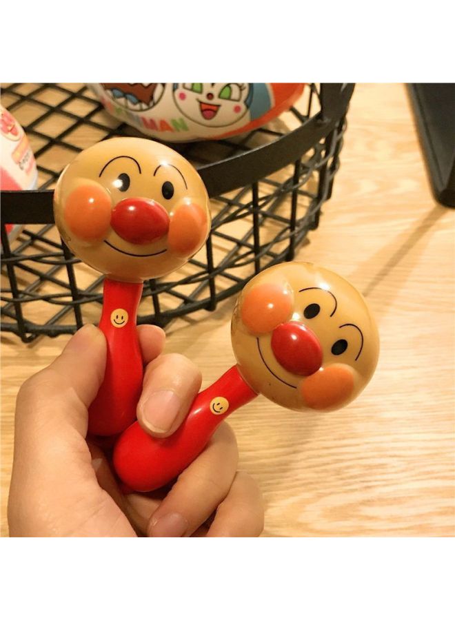 Bread Superman Newborn Hand Rattle Bread Superman Sand Hammer Soothing Toy 0-6 Month Baby Toy-Color:Hand-cranked Ling + Sand Hammer - Image 3